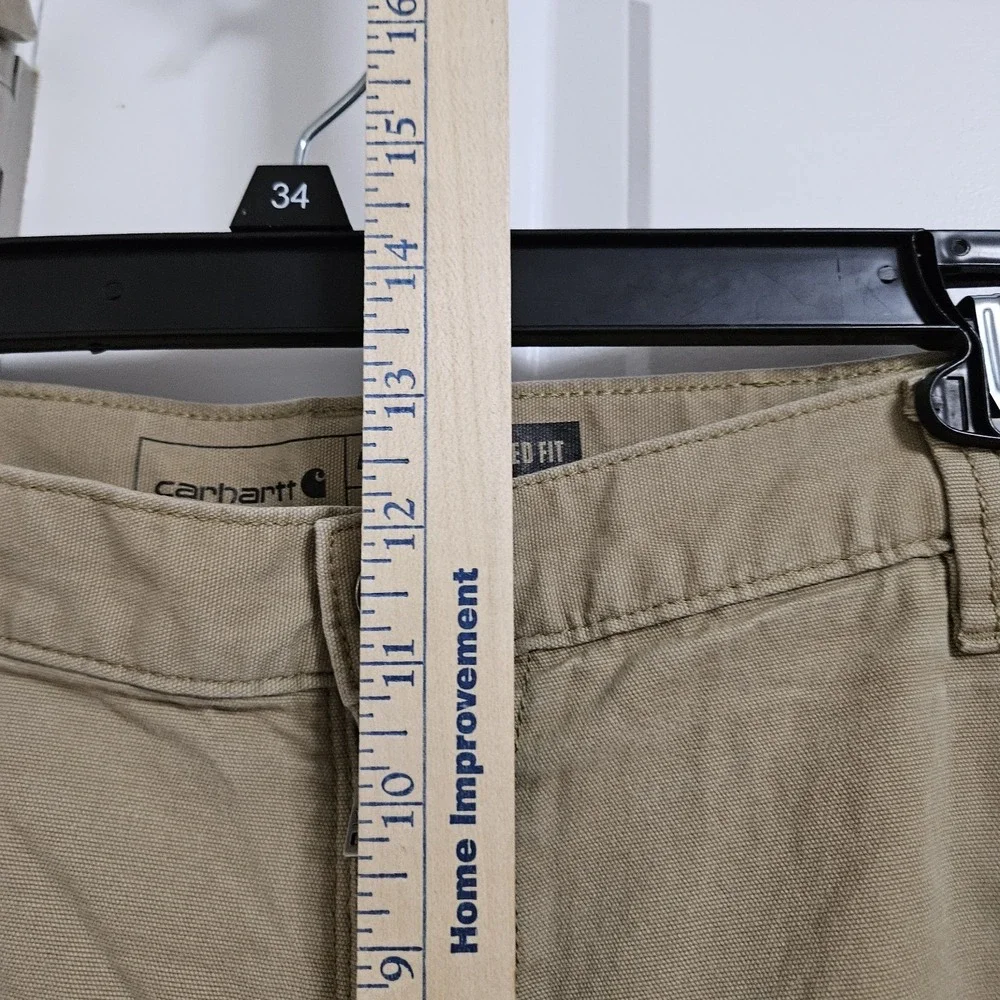 Carhartt Work Pant Mens 40x32 Tan Rugged Flex Relaxed Fit Canvas Outdoor Blemish